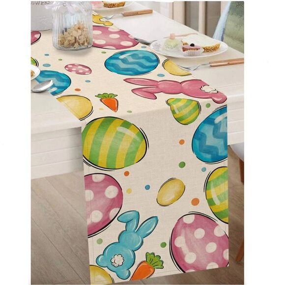 Colorful Easter Table Runner - Picture 1 of 7